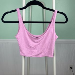 NAKED WARDROBE Pink summer skirt and cropped tank set